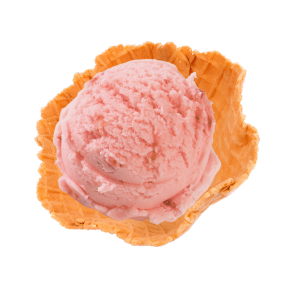 Éxtasis Rosado en Nube de Vainilla (Fresas con Crema Gelato) 🍓☁️🥰