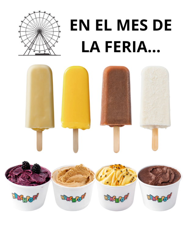 Combo Feria de Munchpop - 4 vasitos de gelato y 4 paletas artesanales de sabores tradicionales de feria por Q125 con envío gratis